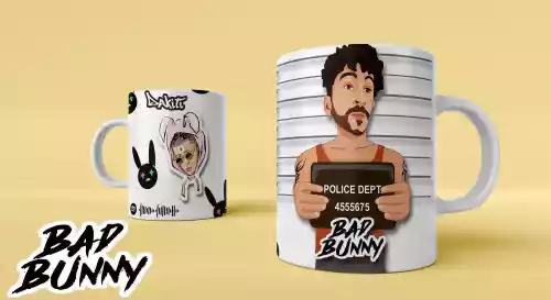 vectores plantilas BADBUNNY,CANTANTE,